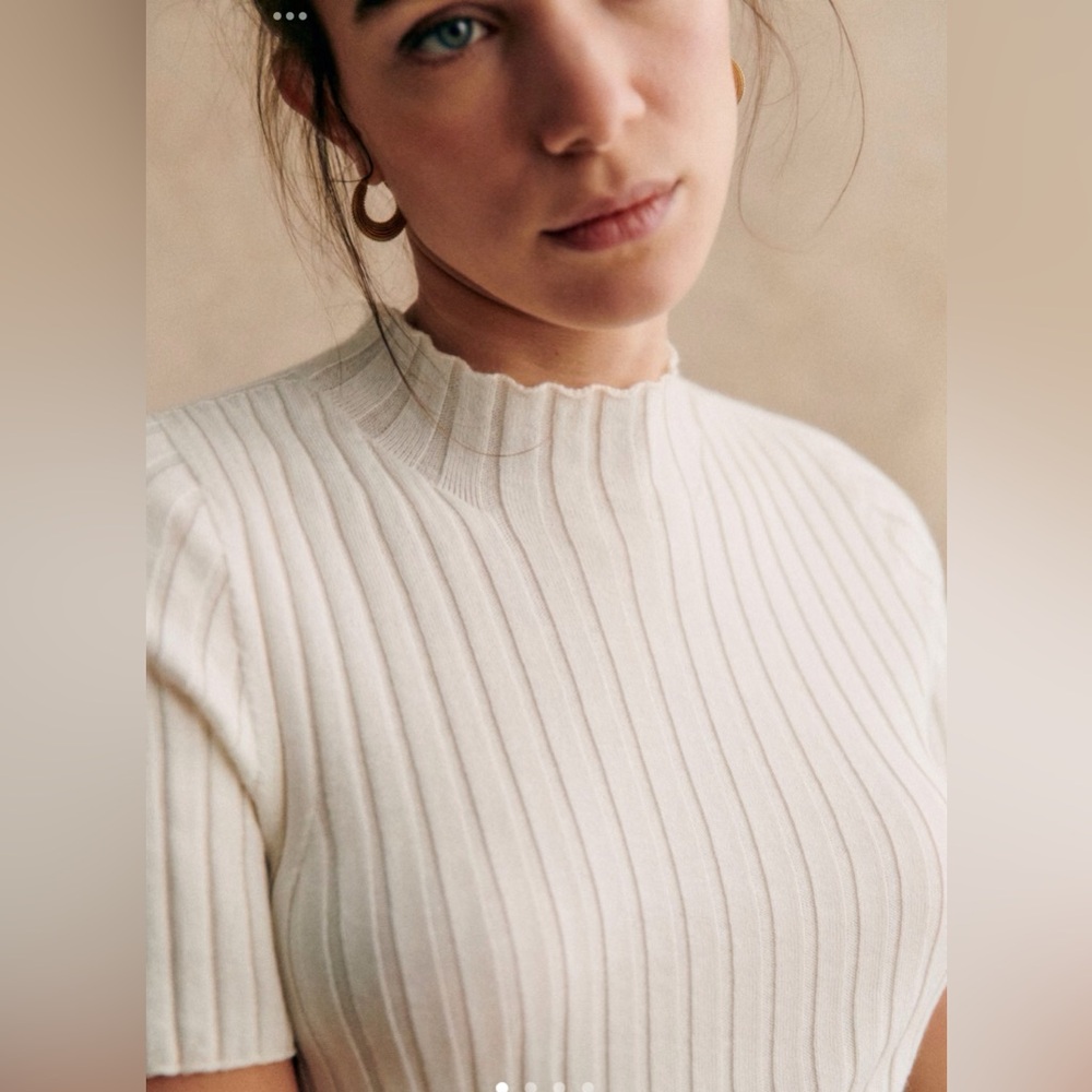 Sézane Edwin Jumper Cream Ecrue (M)